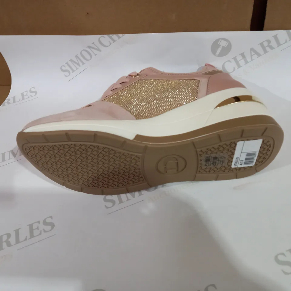 DUNE PINK TRAINERS SIZE 4 