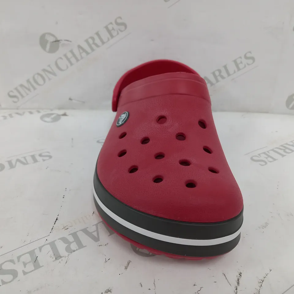 CROCS CROCBAND RED CLOGS - UK 6-7