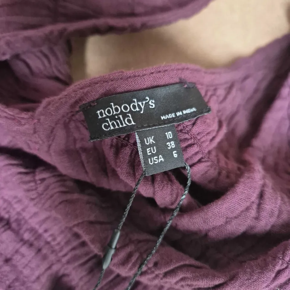 NOBODYS CHILD SLEEVELESS AUBREY MIDAXI DRESS IN SOFTS PURPLE - UK 10