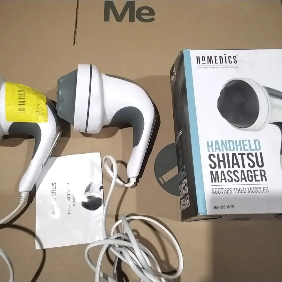 LOT OF 8 HOMEDICS HANDHELD SHIATSU MASSAGERS 