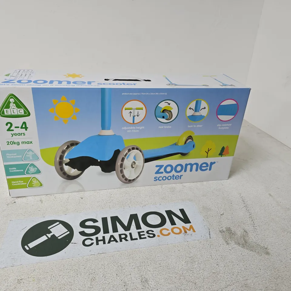 ZOOMER SCOOTER – RIDE-ON TOY FOR 2–4 YEARS (BOXED)