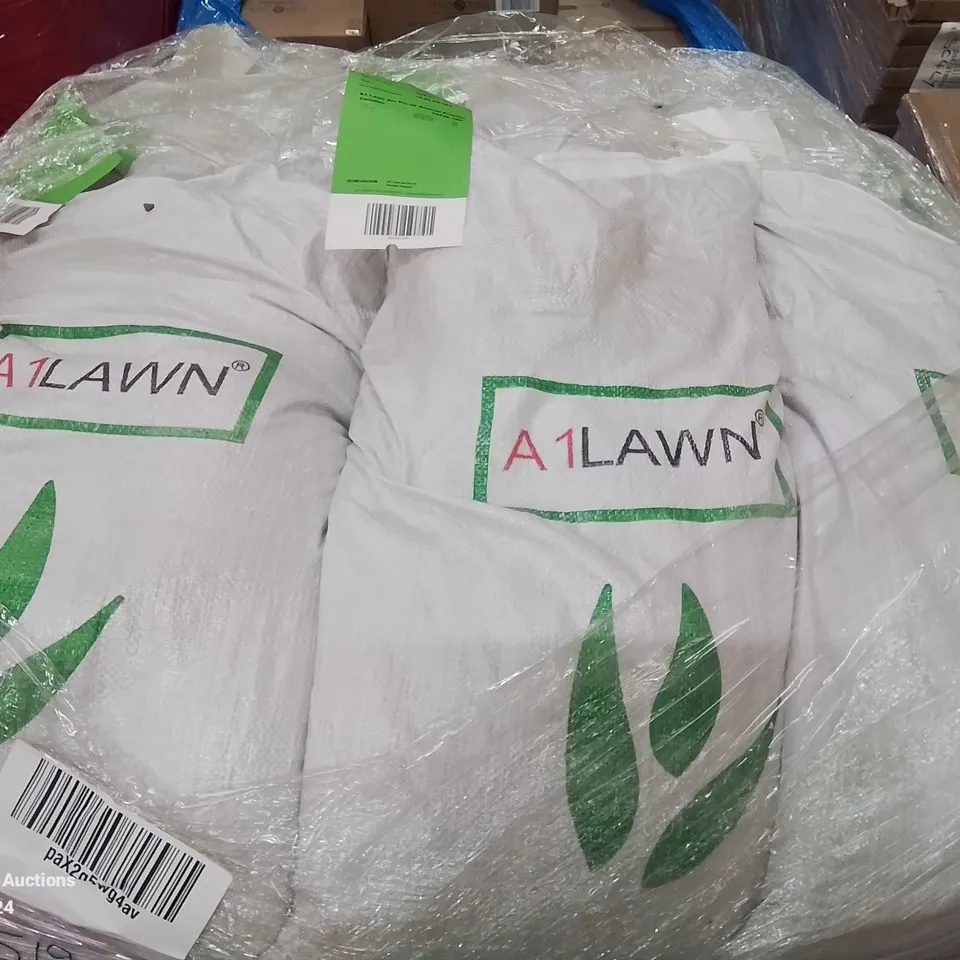 PALLET CONTAINING LARGE AMOUNT OF 10KG A1 LAWN SEED