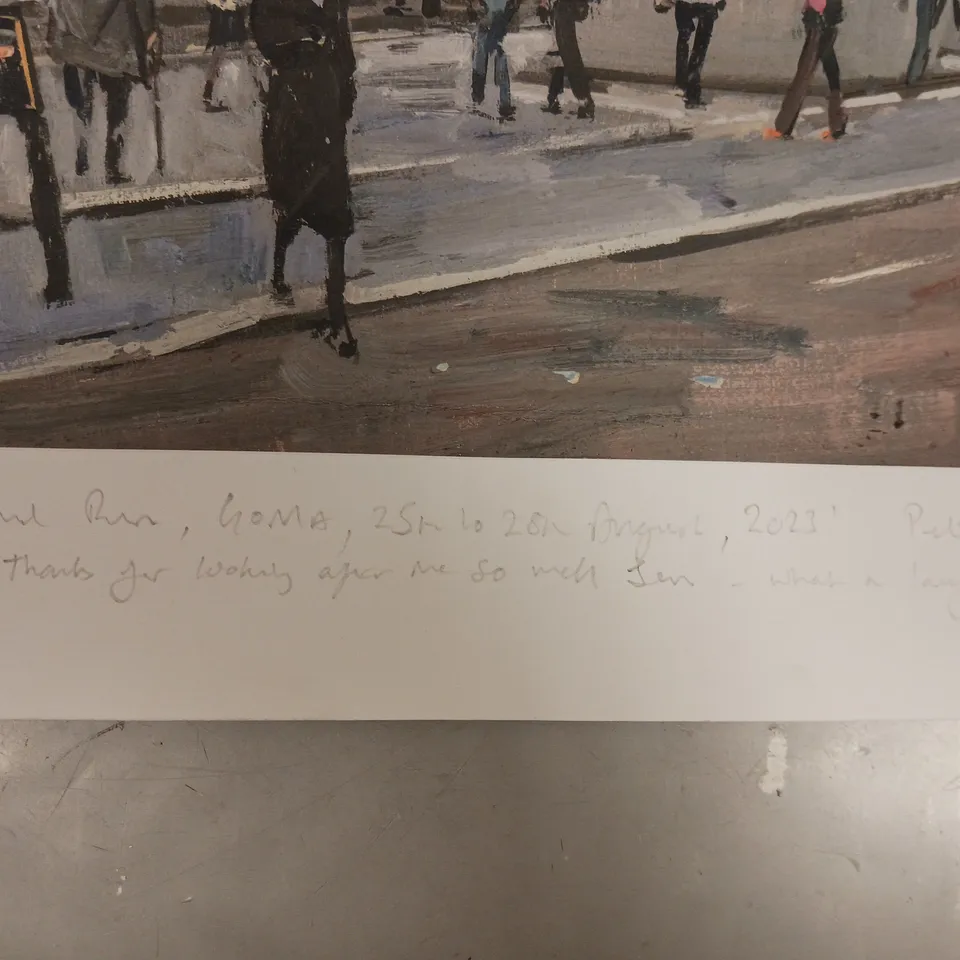 PETER BROWN SIGNED AND DATED BANKSY'S CUT & RUN, GOMA ART PRINT