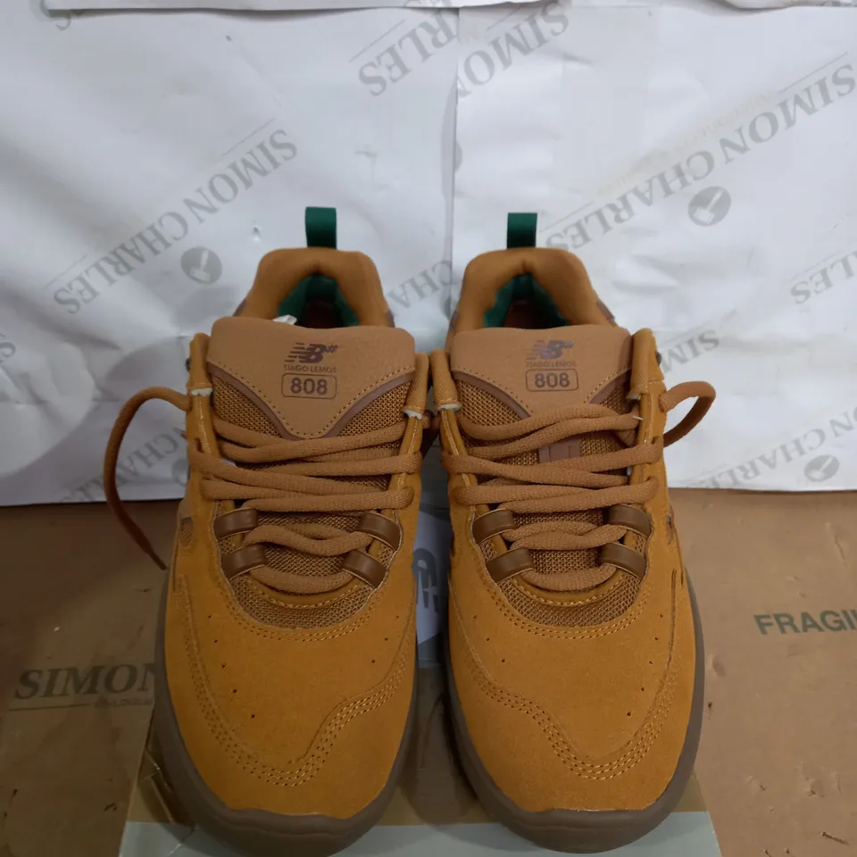 NEW BALANCE NUMERIC TIAGO 808 WHEAT BROWN TRAINERS SIZE 10.5