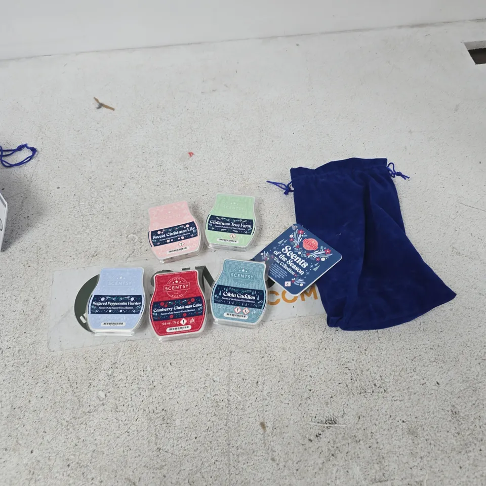 SCENTSY WAX MELT COLLECTION – SEASONS OF THE SEASON WITH BLUE VELVET BAG