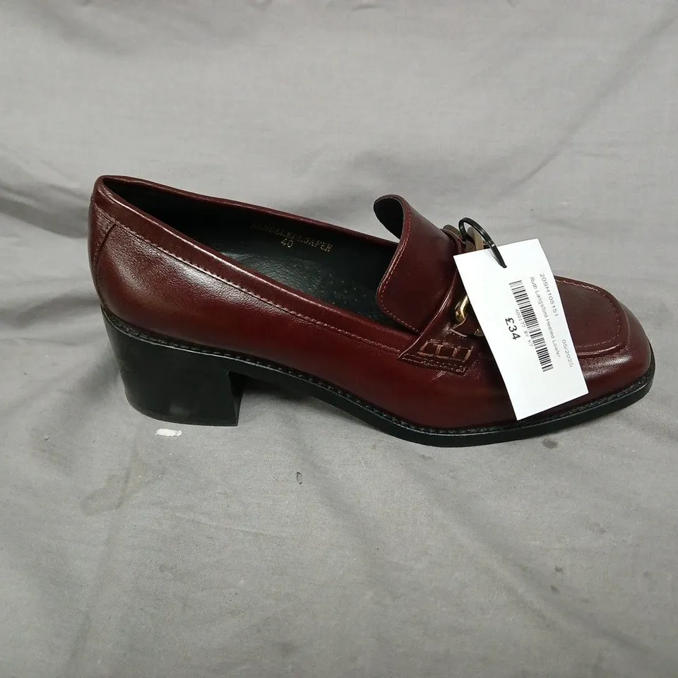 RUTH LANGSFORD EU SIZE 40 BURGUNDY LADIES SHOES. UNBOXED