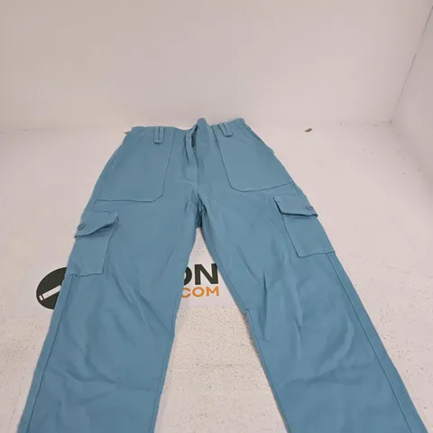 MUDFLOWER LIGHT BLUE CARGO TROUSERS β TAG ATTACHED SIZE UK 12