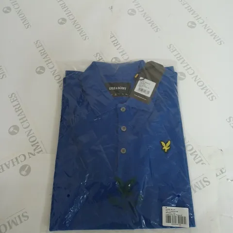 LYLE & SCOTT DUKE BLUE MEDIUM POLO SHIRT