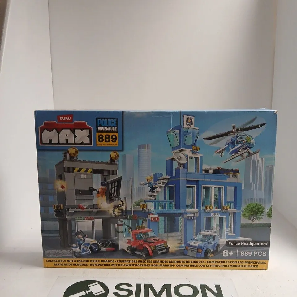 MAX POLICE HEADQUARTERS BRICK SET – 889 PIECES (ZURU MAX)