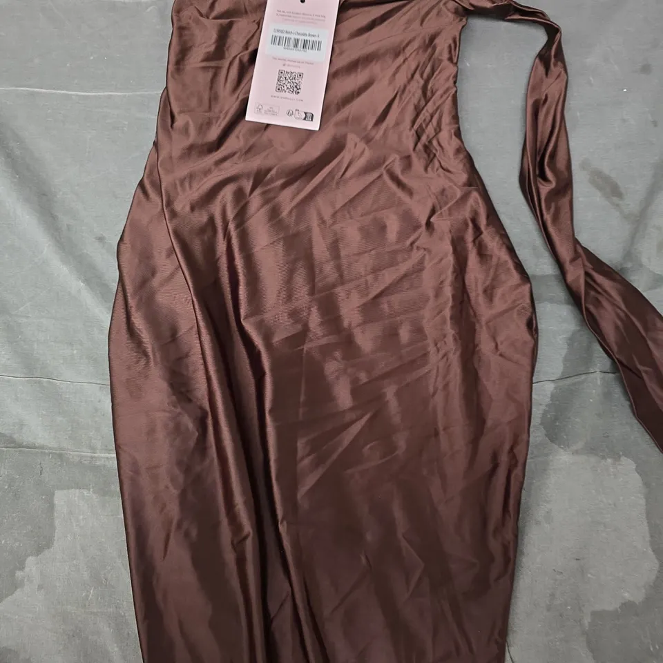 OH POLLY DRESS IN CHOCOLATE SIZE 6