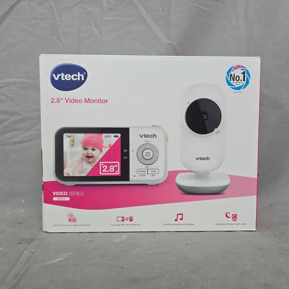 VTECH VM819 2.8" HIGH- RESOLUTION COLOUR LCD BABY MONITOR RRP £59.99