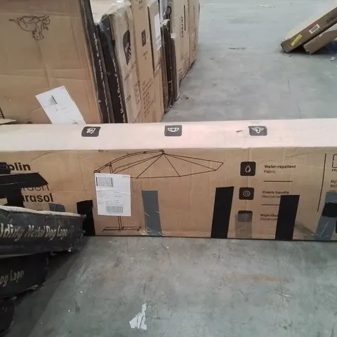 BOXED KEPLIN GARDEN PARASOL WITH COVER