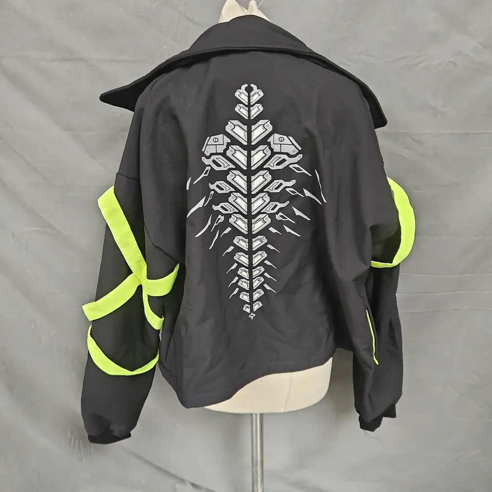SHONENWEAR CYBER JACKET IN BLACK/NEON LIME SIZE UNSPECIFIED