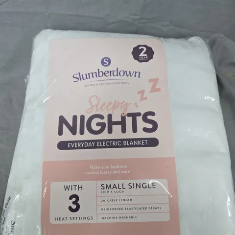 SLUMBERDOWN SLEEPY NIGHTS EVERYDAY ELECTRIC BLANKET - SMALL SINGLE 
