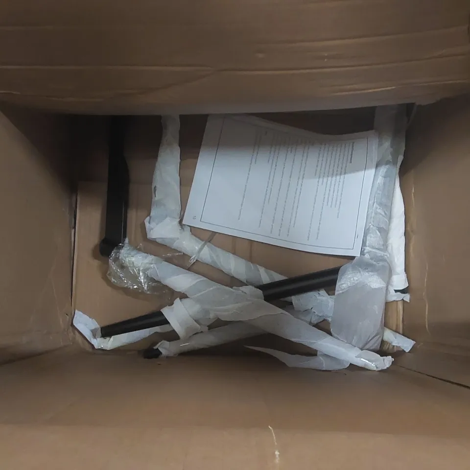 BOXED PAIR OF DARK GREY VELVET DINING CHAIRS 