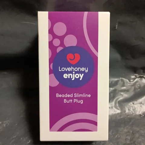 BOXED LOVEHONEY ENJOY BEADED SLIMLINE BUTT PLUG