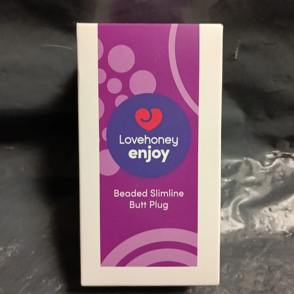 BOXED LOVEHONEY ENJOY BEADED SLIMLINE BUTT PLUG