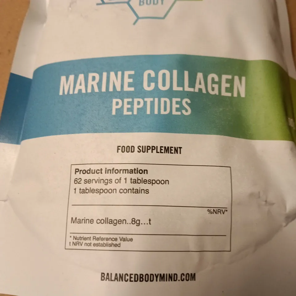 BALANCED BODY MIND MARINE COLLAGEN PEPTIDES – FOOD SUPPLEMENT 500G