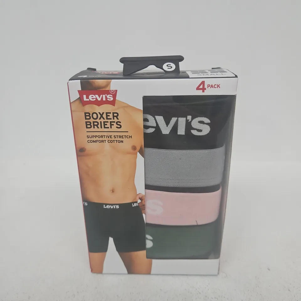LEVI'S BOXER BRIEFS 4 PACK IN MULTI SIZE SMALL
