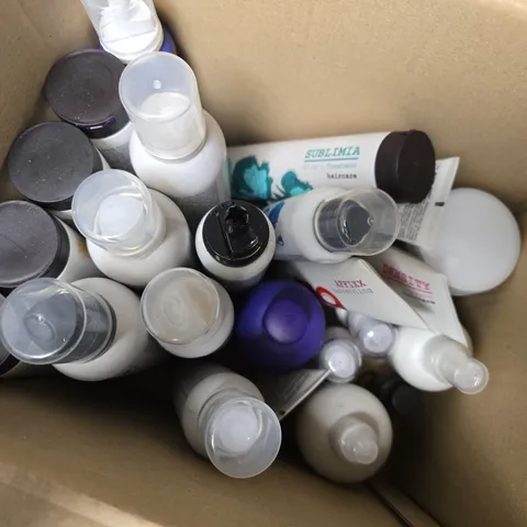 APPROXIMATELY 20 ASSORTED ELGON COSMETICS ITEMS TO INCLUDE SILVER CONDITIONER, AFFIX ELASTIC CURLS, SHAMPOO SUPREMO, ETC - COLLECTION ONLY