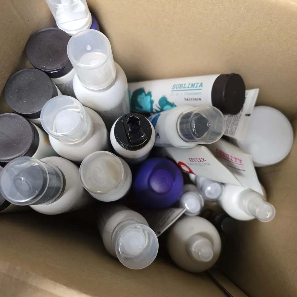 APPROXIMATELY 20 ASSORTED ELGON COSMETICS ITEMS TO INCLUDE SILVER CONDITIONER, AFFIX ELASTIC CURLS, SHAMPOO SUPREMO, ETC - COLLECTION ONLY