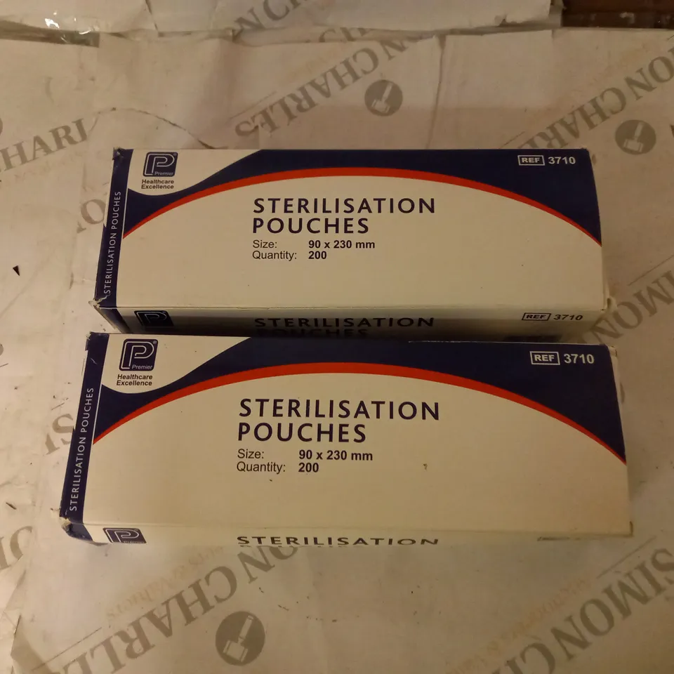 BOXED PREMIER STERILIZATION POUCHES SIZE 90X230MM QUANTITY 400