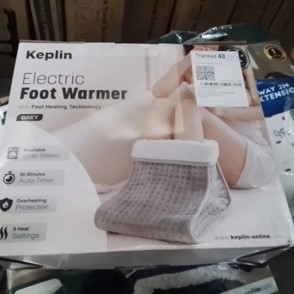 BOXED KEPLIN ELECTRIC FOOT WARMER GREY