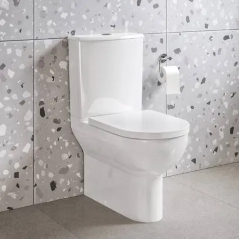 BRAND NEW DEEP CLOSE COUPLED OPEN BACK WC PAN - WHITE