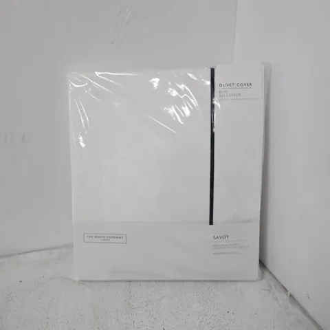 THE WHITE COMPANY SAVOY DUVET COVER WHITE KING SIZE
