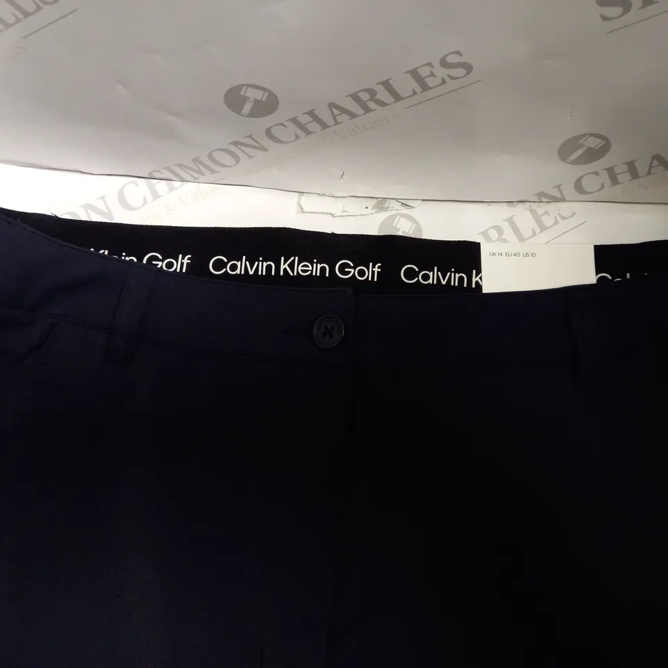 NAVY BLUE CALVIN KLEIN GOLD PANTS SIZE SIZE 14 