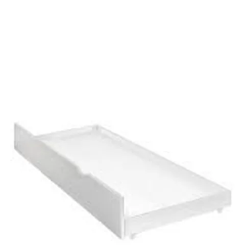 BOXED CLASSIC NOVARA KIDS UNDER BED STORAGE DRAWER ADD-ON - WHITE // DRAWER ONLY (1 BOX)