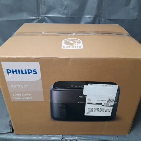 BOXED PHILIPS 3000 SERIES DUAL BASKET AIR FRYER