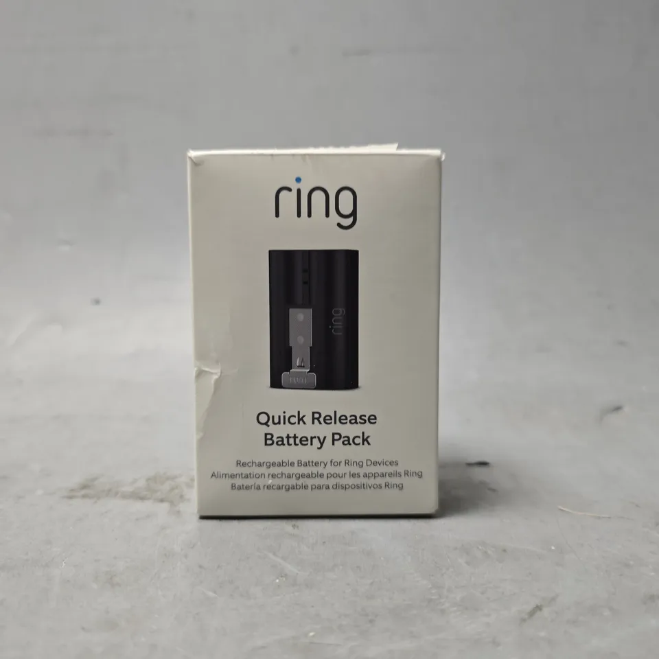 RING QUICK RELEASE BATTERY PACK