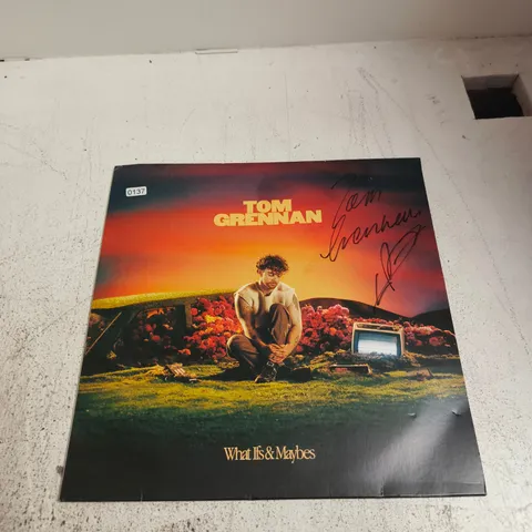 TOM GRENNAN SIGNED VINYL LP – WHAT IFS & MAYBES