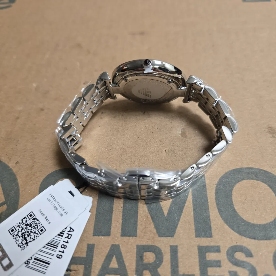 EMPORIO ARMANI AR1819 STAINLESS STEEL WRISTWATCH