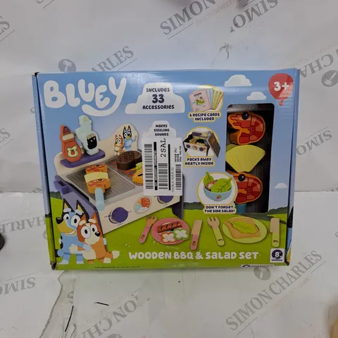 BLUEY WOODEN BBQ AND SALAD SET