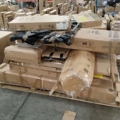 PALLET OF ASSORTED INCOMPLETE DESIGNER FURNITURE PARTS AND PIECES