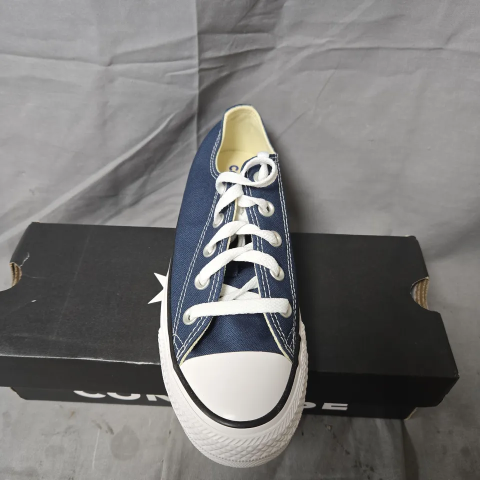 CONVERSE ALL STAR LOW TOP SNEAKERS – BLUE CANVAS - UK SIZE 4