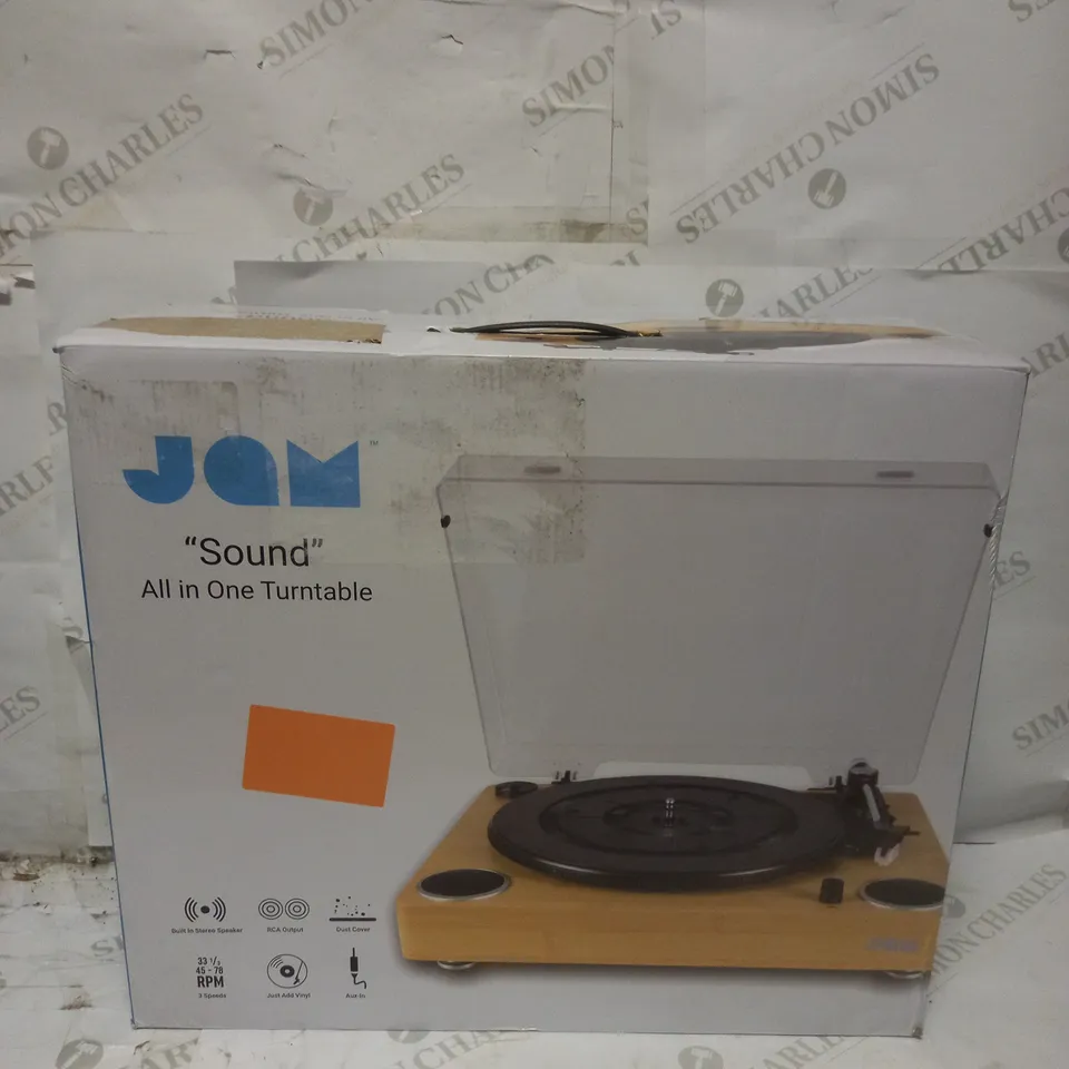 JAM SOUND TURNTABLE PLAYER, VINYL RECORD PLAYER