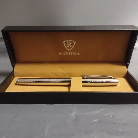 RUCKSTUHL STAINLESS STEEL LUXURY PEN IN GIFT BOX