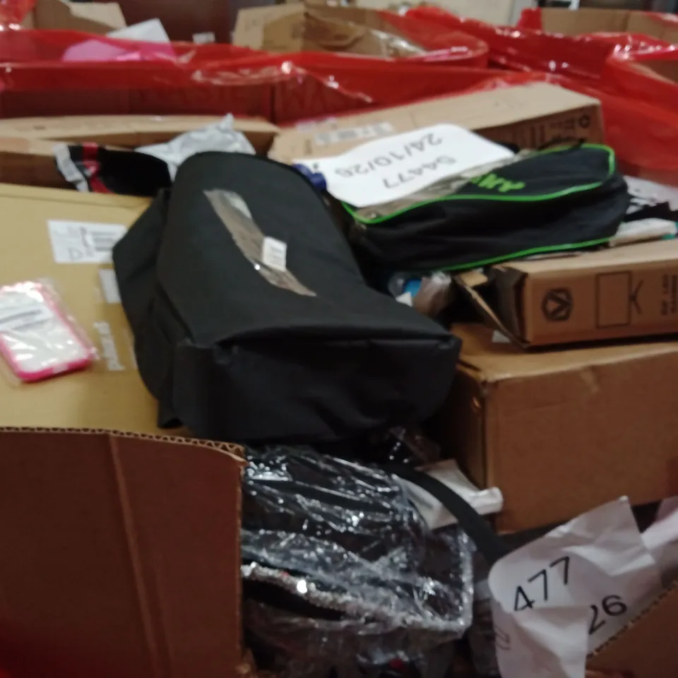 PALLET OF ASSORTED HOUSEHOLD GOODS AND PRODUCTS TO INCLUDE;PHONE ACCESSORIES,BAG, MONITOR