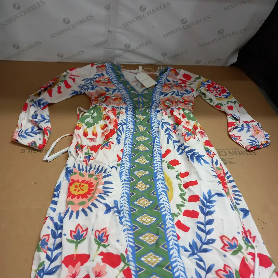 MONSOON FLORAL PATTERN DRESS SIZE S