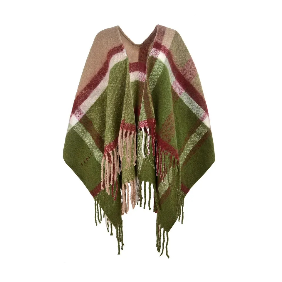 RADLEY FLUFFY CHECK PONCHO