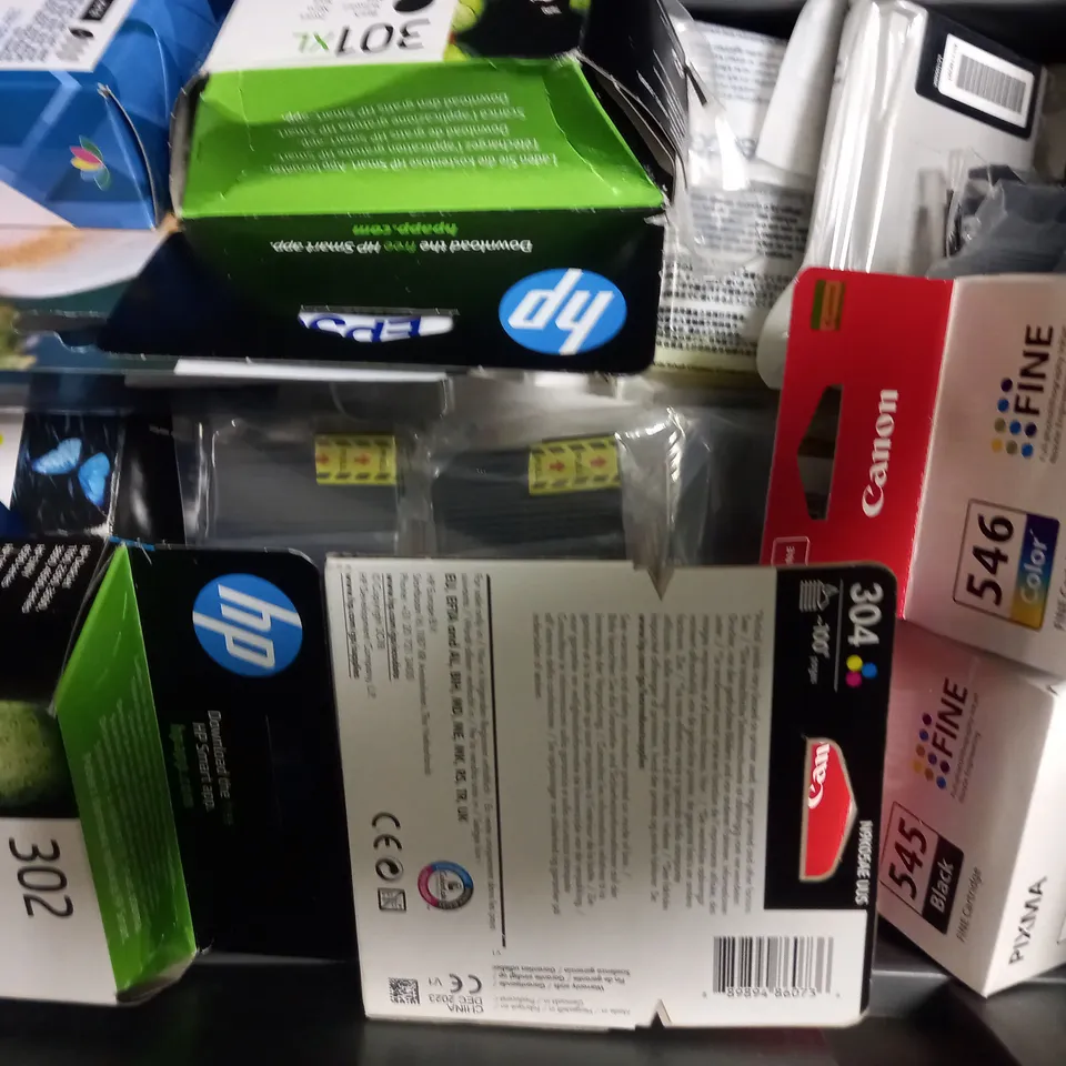 LOT OF APPROXIMATELY 20 ASSORTED PRINTER INKS & CARTGRIDGES