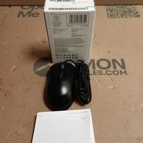 BOX OF 10 OF KENSINGTON MOUSE IN A BOX WIRED OPTICAL USB MOUSE