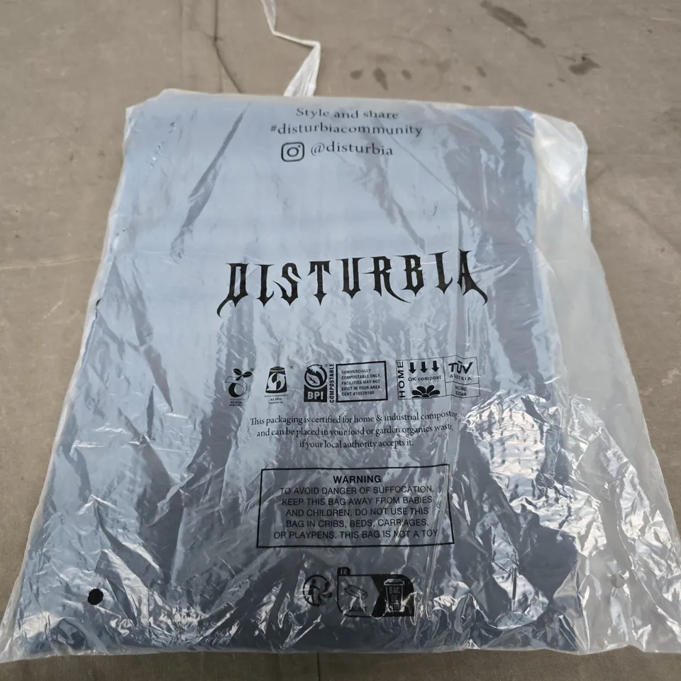 DISTURBIA RIAN SEERSUCKER STRAIGHT LEG TROUSERS – UK6 (US2 / EU34)