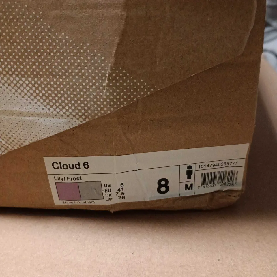 ON RUNNING CLOUD 6 LILY FROST – MEN'S SHOES, UK 7.5 (US 8)