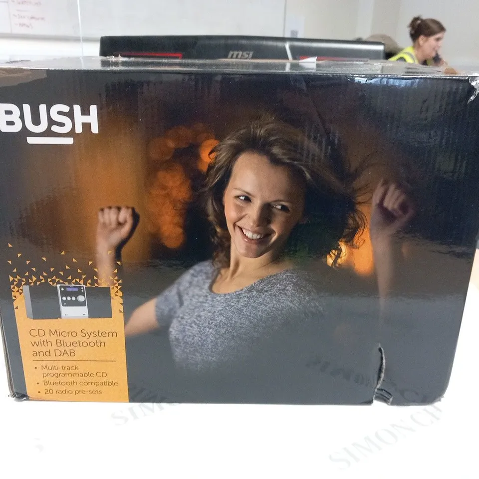 BOXED BUSH CD MICRO SYSTEM WITH BLUETOOTH AND DAB