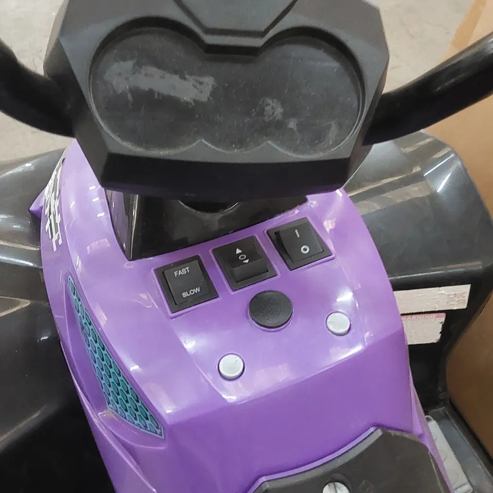 COSTWAY 12V KIDS 4-WHEELER ATV QUAD RIDE ON CAR W/ LED LIGHT & MUSIC - PURPLE