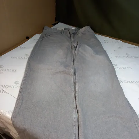 H&M WIDE BAGGY DENIM JEANS SIZE 10